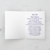 Papillon Diabète avec carte de voeux Poem Support (Intérieur)