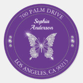 Papillon Diamant, Étiquette d'adresse de retour vi (Devant)