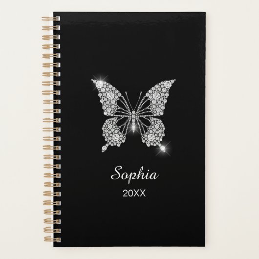Papillon Diamants blancs, Nom de script blanc, Noi (Devant)