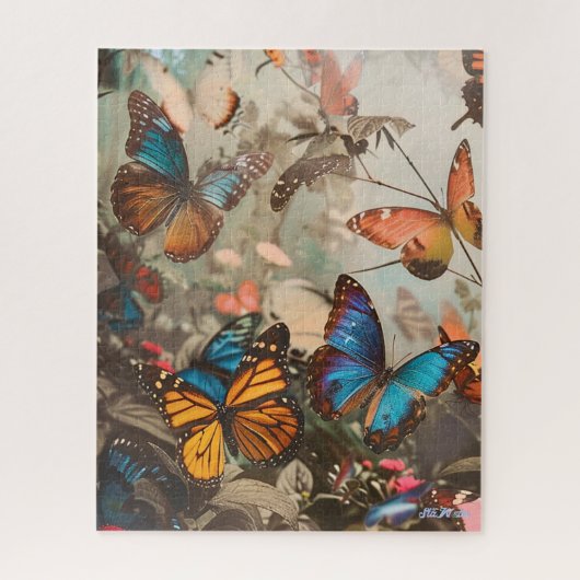 papillon difficile coloré détendre yeux puzzle (Vertical)