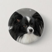 Papillon Dog Button (Voorkant)
