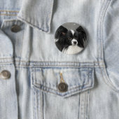 Papillon Dog Button (In situ)