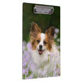 Papillon Dog Cute Romantic Portret - Gepersonalise Klembord (Rechts)