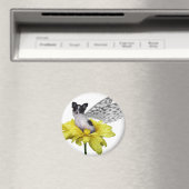 Papillon Dog Fairy Magnet (In Situ (Lave-vaisselle))