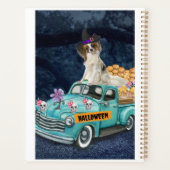 Papillon Dog Halloween Truck Planner (Achterkant)