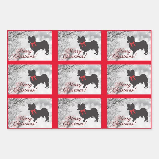 Papillon Dog Inpakpapier Vel (Voorkant 2)