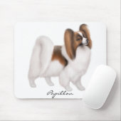 Papillon Dog Mousepad Muismat (Met muis)