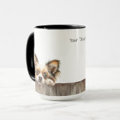 Papillon Dog Mug (Devant gauche)
