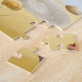 papillon Dog op strand Legpuzzel (Zijkant)