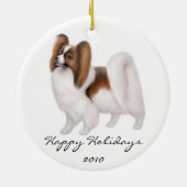  Papillon Dog Ornament (Achterkant)