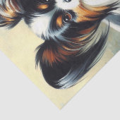  Papillon Dog Painting Tissuepapier (Detail)