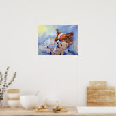 Papillon Dog Poster PRINT (Keuken)