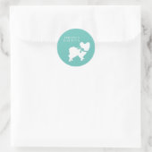 Papillon Dog Puppy Ronde Sticker (Tas)