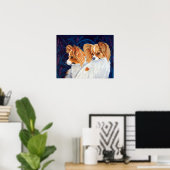 Papillon Dog Wall afdrukken Poster (Thuiskantoor)