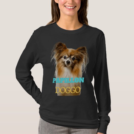 Papillon Doggo T-shirt (Voorkant)