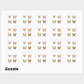 Papillon Doodle Style Art 4 Pack Stickers (Feuille)