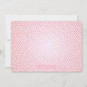 Papillon d'or et Invitation d'anniversaire rose Fl (Dos)