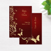 Papillon d'or Sauvez la date pour les Mariages (Bureau)