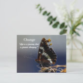 Papillon du changement Motivation Cartes postales (Debout devant)
