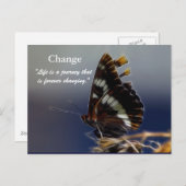 Papillon du changement Motivation Cartes postales (Devant / Derrière)
