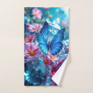 Papillon du jardin en cristaux de rubis