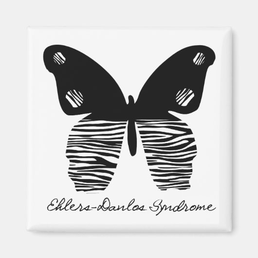 Papillon EDS Zebra Stripe Magnet (Devant)