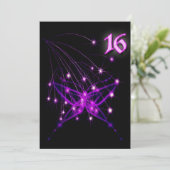 Papillon électrique Goth Sweet 16 Invitation (Debout devant)