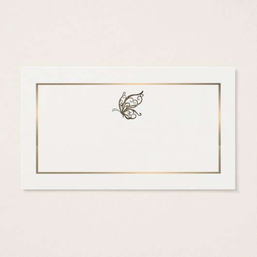 Papillon élégant, billet de boisson gratuite (Dos)