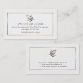 Papillon élégant, bon de réduction (Devant / Derrière)