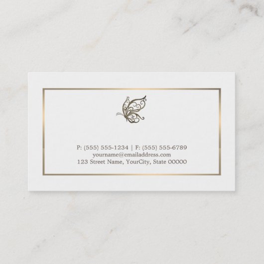 Papillon élégant, bon de réduction (Dos)