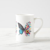 Papillon élégant et mug florale (Droite)
