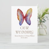 Papillon, Élégante invitation de mariage (Debout devant)