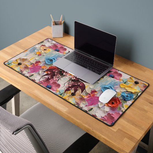 Papillon en bois sur le mât de bureau de fleurs