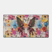 Papillon en bois sur le mât de bureau de fleurs (Recto)