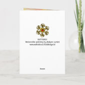 Papillon en Paillettes Dorées Modèle de Photo (Dos)