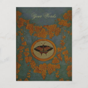 Papillon en soie ~ Carte postale / Invitation