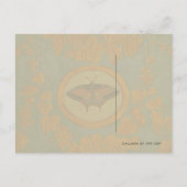 Papillon en soie ~ Carte postale / Invitation (Dos)