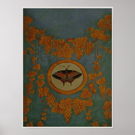 Papillon en soie ~ Poster 16x12 (Devant)