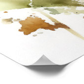 Papillon en soufre sans nuages Art Imprimer Poster (Coin)