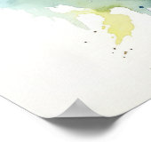 Papillon en soufre sans nuages Art Imprimer Poster (Coin)