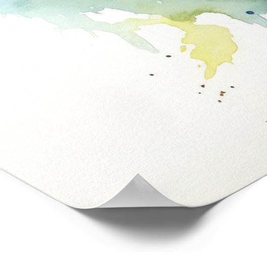 Papillon en soufre sans nuages Art Imprimer Poster (Coin)