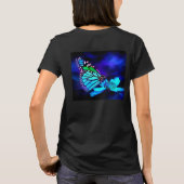 Papillon en T-shirt bleu clair (Dos)