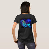 Papillon en T-shirt bleu clair (Dos entier)