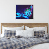 Papillon en toile bleue claire Impression (Insitu(Chambre))