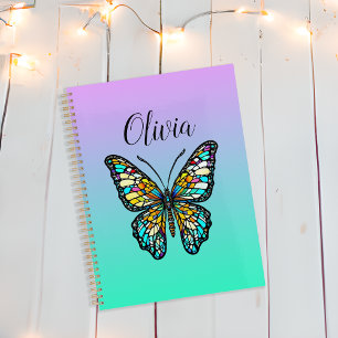 Papillon en verre coloré personnalisé