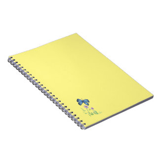 Papillon et Carnet Fleur sauvage