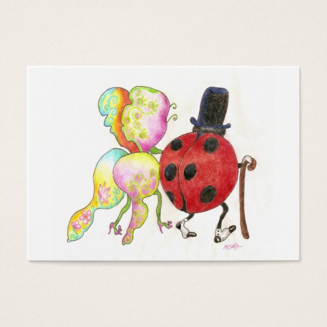 papillon et coccinelle petite Saint-Valentin (Devant)
