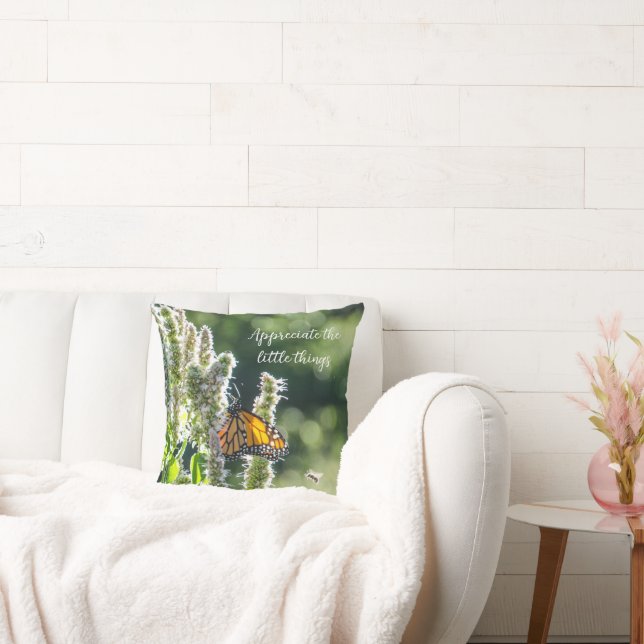 Papillon et Coussin d'abeille (16 po) (Canapé)