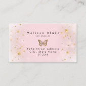 papillon et faux carte de visite de parties scinti (Dos)