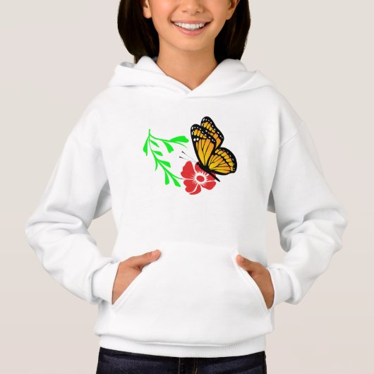 Papillon et fleur en harmonie (Devant)